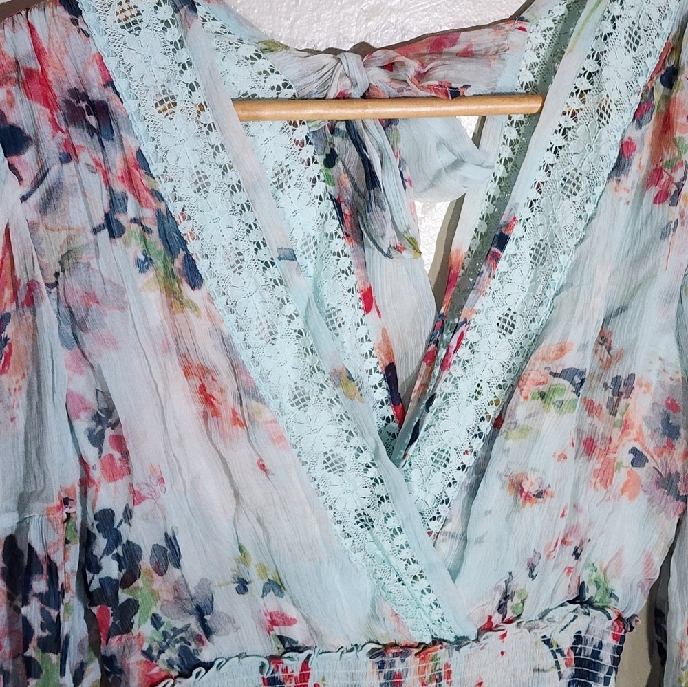 Sundance Garden Floral Chiffon Maxi Dress - Picture 7 of 7